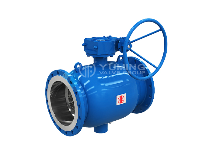 Welded flange ball valve