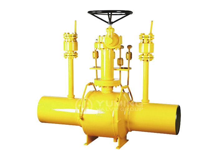 Welded gas ball valve