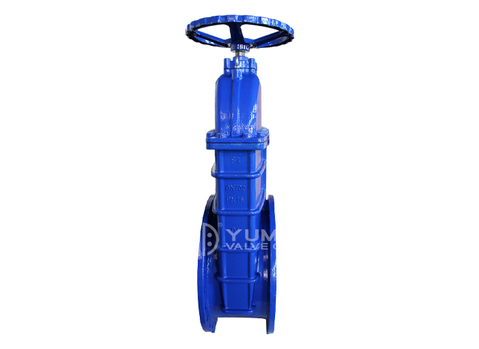 Big size ductile iron material flange gate valve